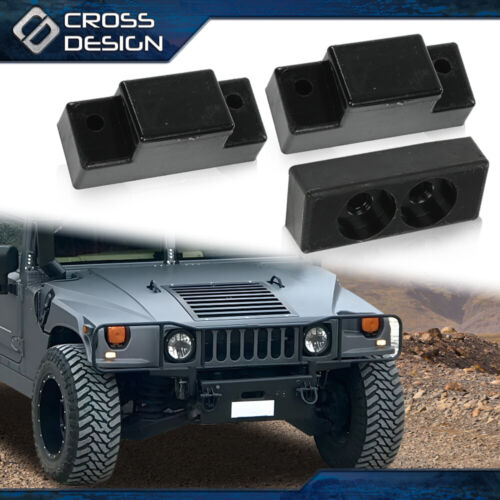3 PIEZAS NUEVO JUEGO DE PARACHOQUES CON CAPUCHA NEGRO ADECUADO PARA Hummer Humvee 233888 y 12338896 - Imagen 12 de 12