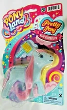 PONY Land Pretty Pony Blue with Hairbrush by JA-RU #1213