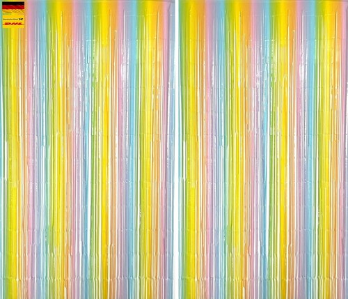 2 Stück Lametta-Vorhang Silber 1m x 2,5m – Glitzer-Deko - Bild 59 von 100