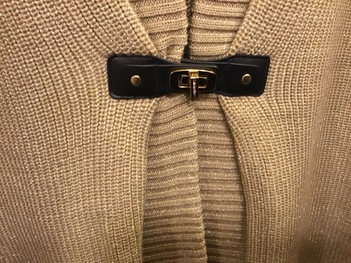 Rare CALVIN KLEIN Front buckle sparkles Open Front Duster Cardigan Sz 1X NEW - Picture 7 of 10