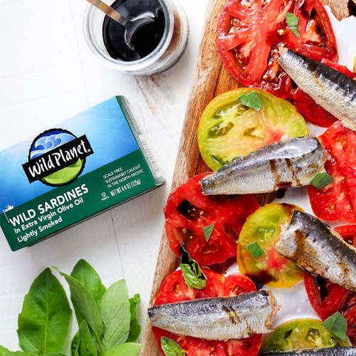 (3 pack) Wild Sardines in Extra Virgin Olive Oil Lightly Smoked 4.4 oz - Picture 9 of 10