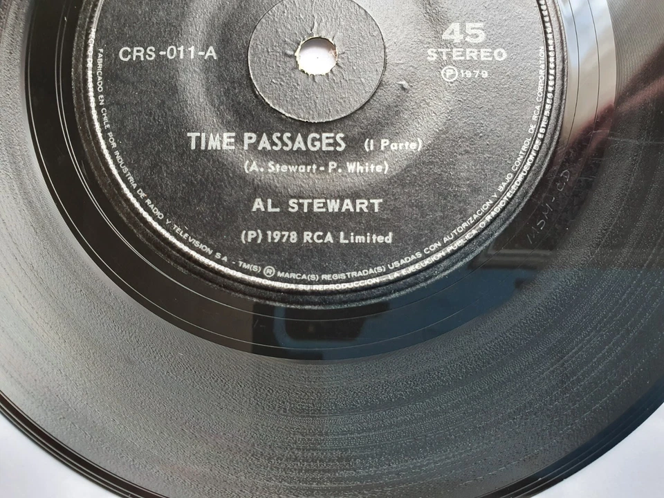 AL STEWART ALAN PARSONS TIME PASSAGES (PART I/PART II) 1979 RARE CHILEAN PR ONLY - Image 4 of 4