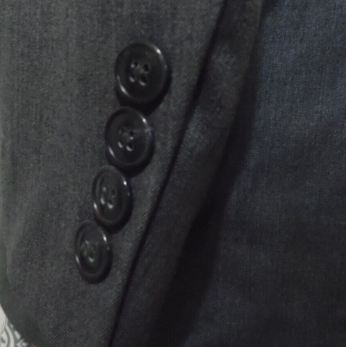 Jos A Bank Traveler's Collection Gray Two Button Wool Suit Size 38 R - Picture 8 of 10