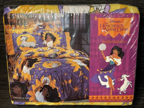 NEW Vintage Disney Hunchback Of Notre Dame Parade Twin Ruffled Bedskirt