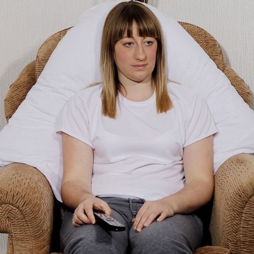 COMFORTNIGHTS ECONOMY BATWING PILLOW,WITH FREE CREAM COVER. - Picture 3 of 5