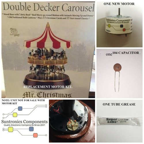 KIT MOTOR CARRUSEL DOBLE PISO MR. NAVIDAD - Imagen 1 de 3