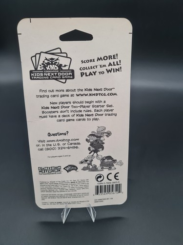 Paquete blister de tarjetas coleccionables de al lado con nombre en código de red de dibujos animados sellado/RARO - Imagen 4 de 4