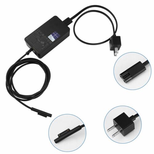 Genuine 65W Microsoft Surface Pro Book 1 2 3 4 5 6 7 X Adapter Charger 1706 1800 - Picture 3 of 4