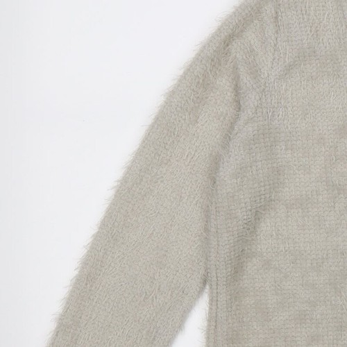 Girls Grey Round Neck Polyester Blend Cape Jumper Size 2XL - Picture 6 of 12