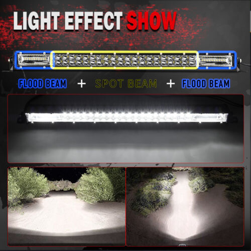 12V 24V LED Work Pods Light Bar Flood Spot Lights Driving Offroad Truck UTE 4WD - Picture 108 of 168