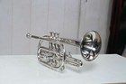 JAZZ AND HERITAGE FEST CORNET NICKEL FINISH BB PITCH WITH HARD CASE BAG AND MP