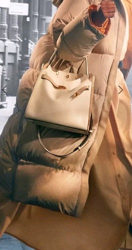 New Tory Burch LEE RADZIWILL Double Bag New Cream Handbag Satchel Mother Day