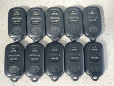 LOT OF 10 TOYOTA COROLLA SIENNA 3 BUTTON KEYLESS REMOTES FCC ID# GQ43VT14T OEM🟠