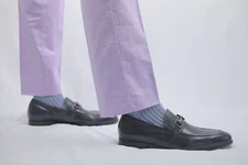 Mens Luxury Over the Calf Cotton Dress Socks 100% Made in Italy US 7-12 EU 40-45