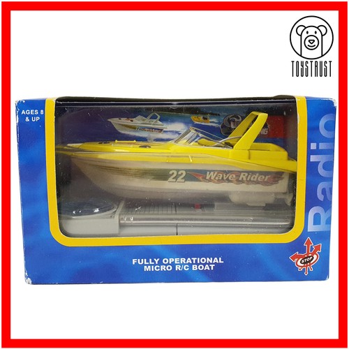 Micro RC Speedboot Wave Rider 22 Mini RC Ferngesteuertes Boot gelb Nr 8826