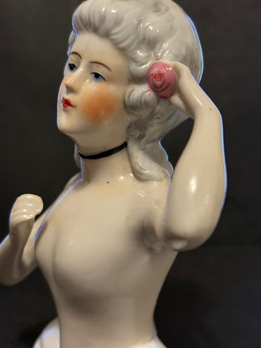 Vintage Schneider Porcelain Half Doll Oval Base #15542 Germany - Picture 4 of 14