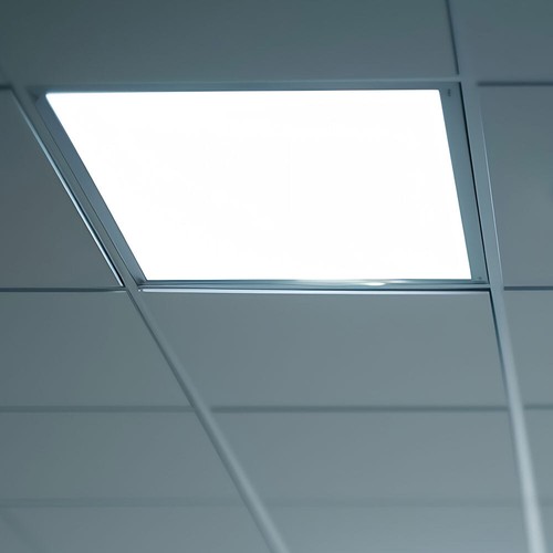 LED Ein Aufbau Panel ALU Decken Leuchte Arbeits Zimmer Beleuchtung Raster Lampe
