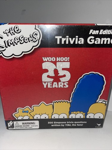 The SIMPSONS Trivia Board Game Fan Edition Woo Hoo 25 Years New SEALED - Picture 1 of 6