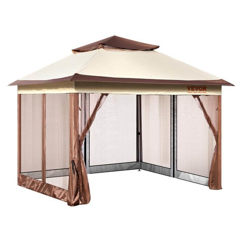 11 x 11 ft. Patio Pop-Up Gazebo with Mosquito Netting Outdoor Canopy Shelter for - Picture 2 of 6