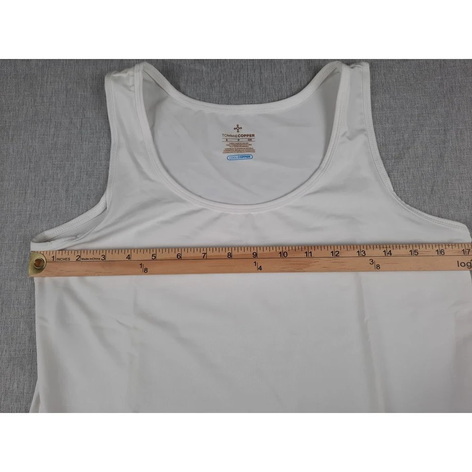 Tommie Copper Men Small Performance Stretch Pullover Lightweight Tank Tops White - Image 4 of 4