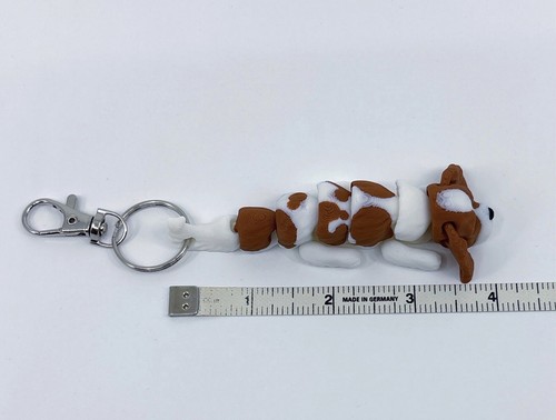 Cavalier King Charles Spaniel Dog Keychain Zipper Pull Flexi Fidget Cute Puppy - Picture 7 of 8