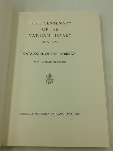 BIBLIOTECA APOSTOLICA VATICANA EXHIBITION CATALOGUES - 3 vols - Catholic - 1975 - Picture 5 of 12