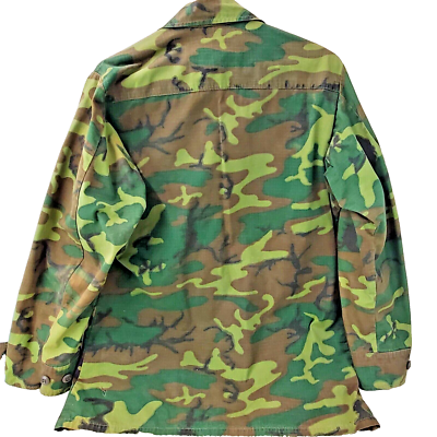 ジャケット・アウター 70's US ARMY ERDL Jungle Fatigue Shirt Vintage Vietnam Era ERDL Jungle Fatigue Shirts 1970 w/ Name
