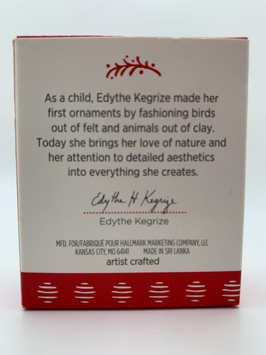 Hallmark Keepsake Miniature Ornament BEAUTY OF BIRDS Cedar Waxwing Mini NEW 2017 - Picture 2 of 2