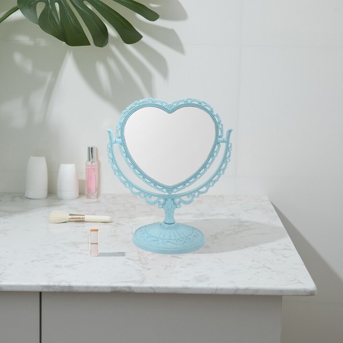 Heart-shaped Dressing Mirror Travel Office Make-up Mirrors for Makeup - Picture 2 of 12