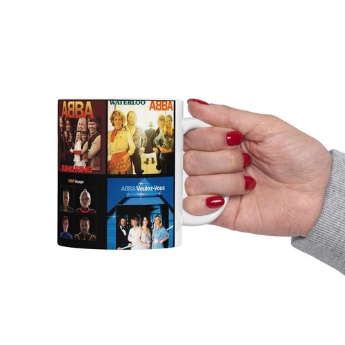 ABBA Ceramic Mug 11oz, Music Fan Gift, Coffee Cup, Pop Culture Kitchen - Picture 9 of 9