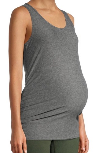 Time and Tru Women’s Ruched Sides Maternity Tank - Picture 11 of 16