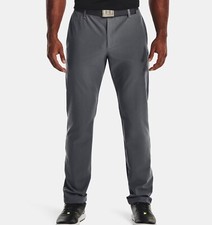 NEW Under Armour Men  s UA Golf Tapered Pants Gray Size 30 x 34 1377301-012