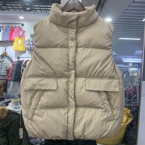 Womens Duck Down Padded Waistcoat Puffer Coat Vest Jacket Quilted Winter Outwear - Picture 4 of 11