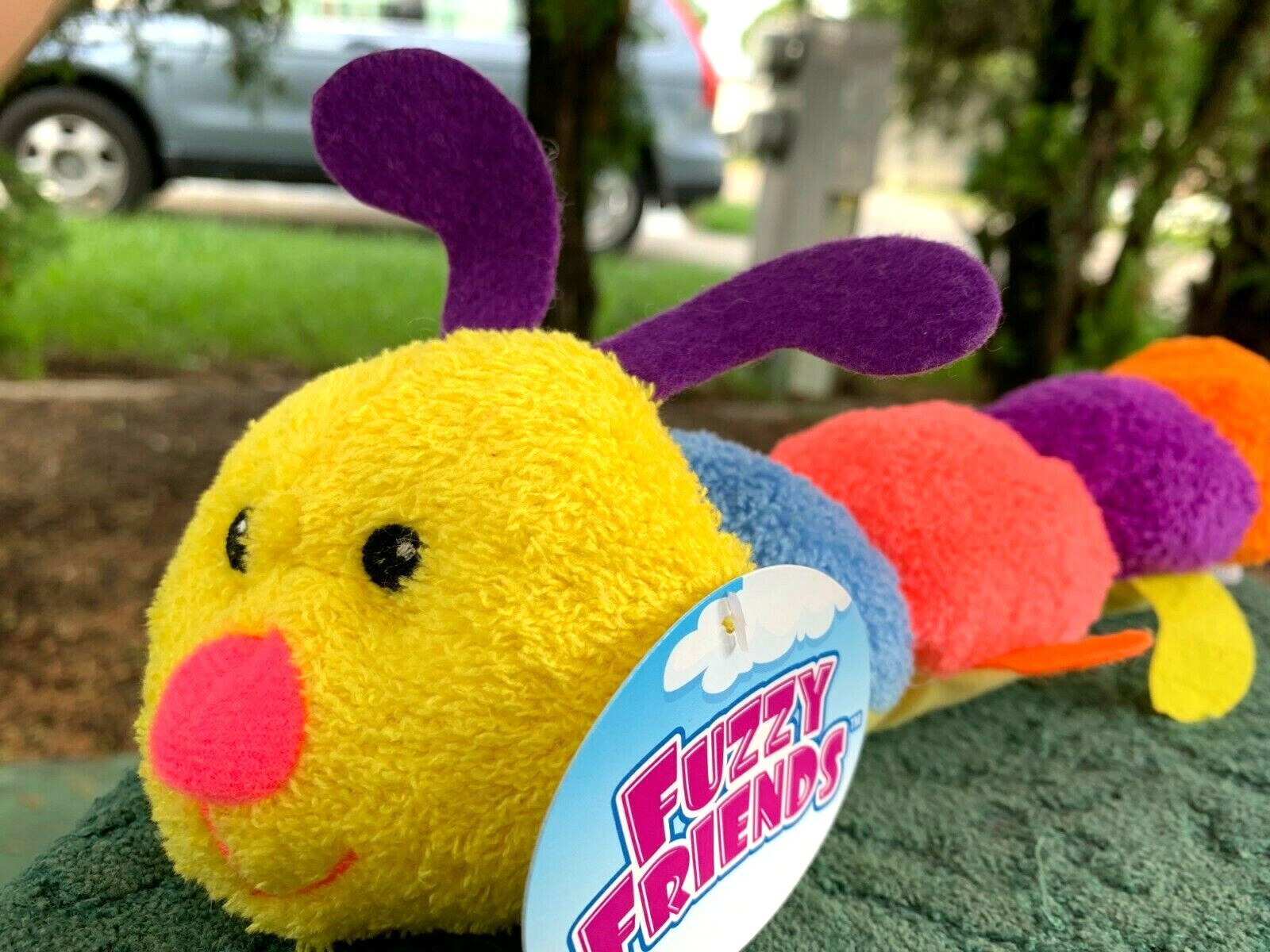 colorful caterpillar stuffed toy