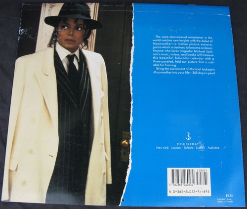 Michael Jackson Calendrier 1989 Calendar Kalender Poster Posters MOONWALKER - Picture 3 of 6