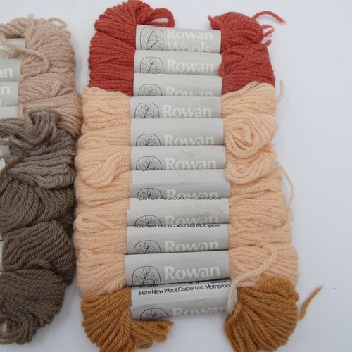 Hilo de aguja de lana Rowan 10 metros cada 6 colores lote de 21 Inglaterra de colección - Imagen 3 de 5