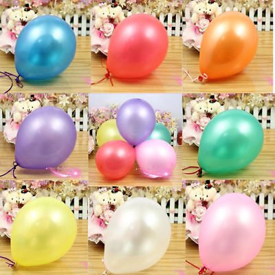 10-100 10/" 5/" PEARL Metallic BALLOONS BALLON helium BALOON Birthday WeddingParty