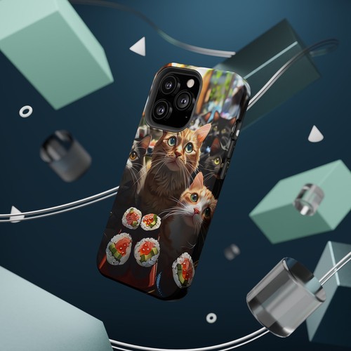 Japan Cats Sushi Roll Phone Case for iPhone - MagSafe Compatible - 第 147/169 張圖片