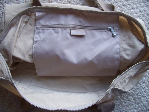 Kipling Large Overnight Expandable Duffel Carry-on Tan Luggage Bag Weekender - Picture 8 of 8