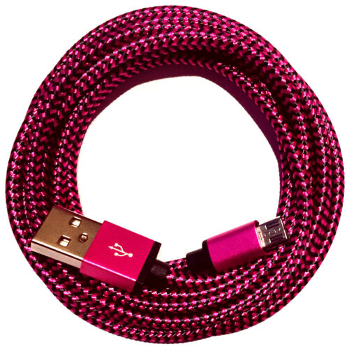3m Premium Micro USB Ladekabel Ladegerät für Samsung Galaxy S3 S4 S5 S6 @ pink - Bild 1 von 2