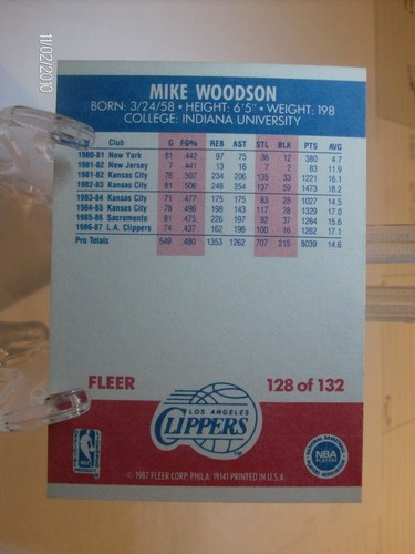 1987-88 Fleer Basketball Card Singles #89 to #132  (YOU PICK CARDS) - Picture 419 of 467