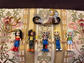LEGO DC Super Hero Minifigure Doll Wonder Woman Motorcycle Harley Bumble LOT