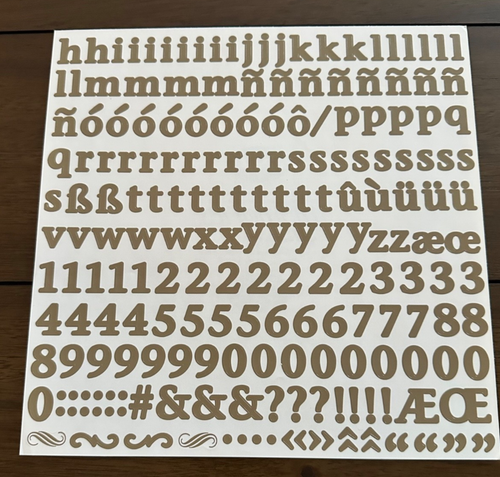 NLA Creative Memories LARGE ABC/123 BOLD~Classic~CLASSY Stickers~Many Colors~NEW - Picture 49 of 51