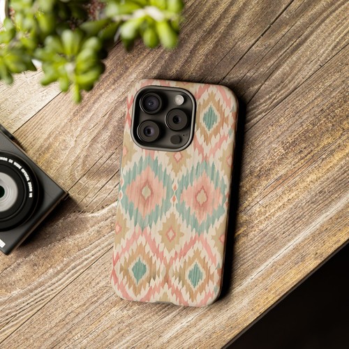 Boho Ikat Pattern Phone Case, Tough Cases, Stylish Mobile Case - 第 50/297 張圖片
