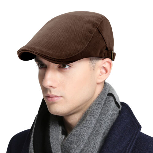 Gorra British Gatsby Newsboy - Boina de invierno de algodón liso para conducir y uso diario - Imagen 21 de 22