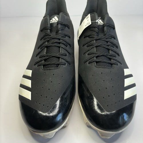Adidas Baseball Cleats ICON 4 - Size 14 Black and White w/ Camo Bottoms CG5258 - Picture 3 of 11