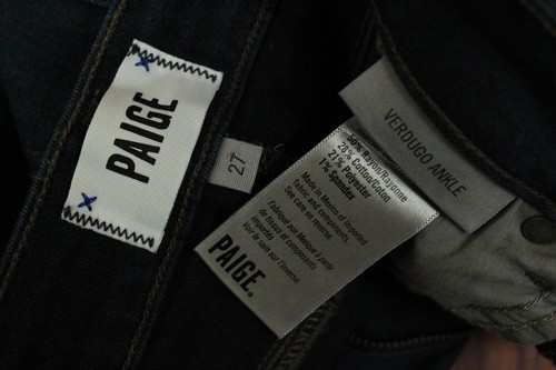 PAIGE Verdugo Ankle Skinny Jeans Womens 27 Kaiya Dark Wash $209 Designer Stretch - Picture 8 of 8