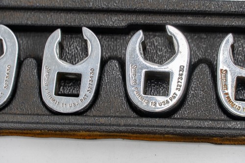 Snap On FRHM 3/8" Flare Nut Crowfoot Wrench Metric 10 Piece Set 9mm - 18mm USA - Picture 5 of 6