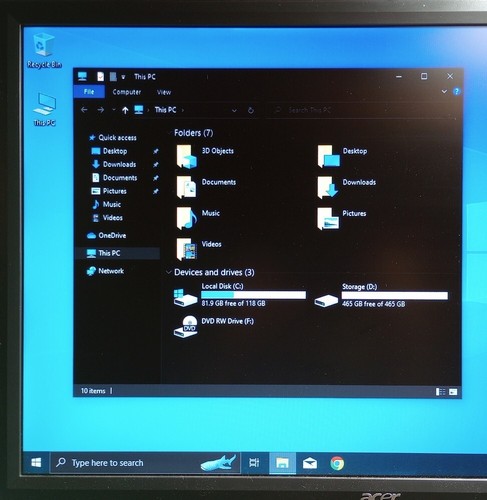 HP SFF Home School PC - Intel QUAD Core CPU, 8GB, 128GB SSD + 500GB HDD Win10 - Picture 3 of 8