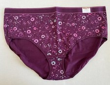 Lane Bryant Cacique 22/24 Panty Purple High Leg Brief Wide Waistband Underwear